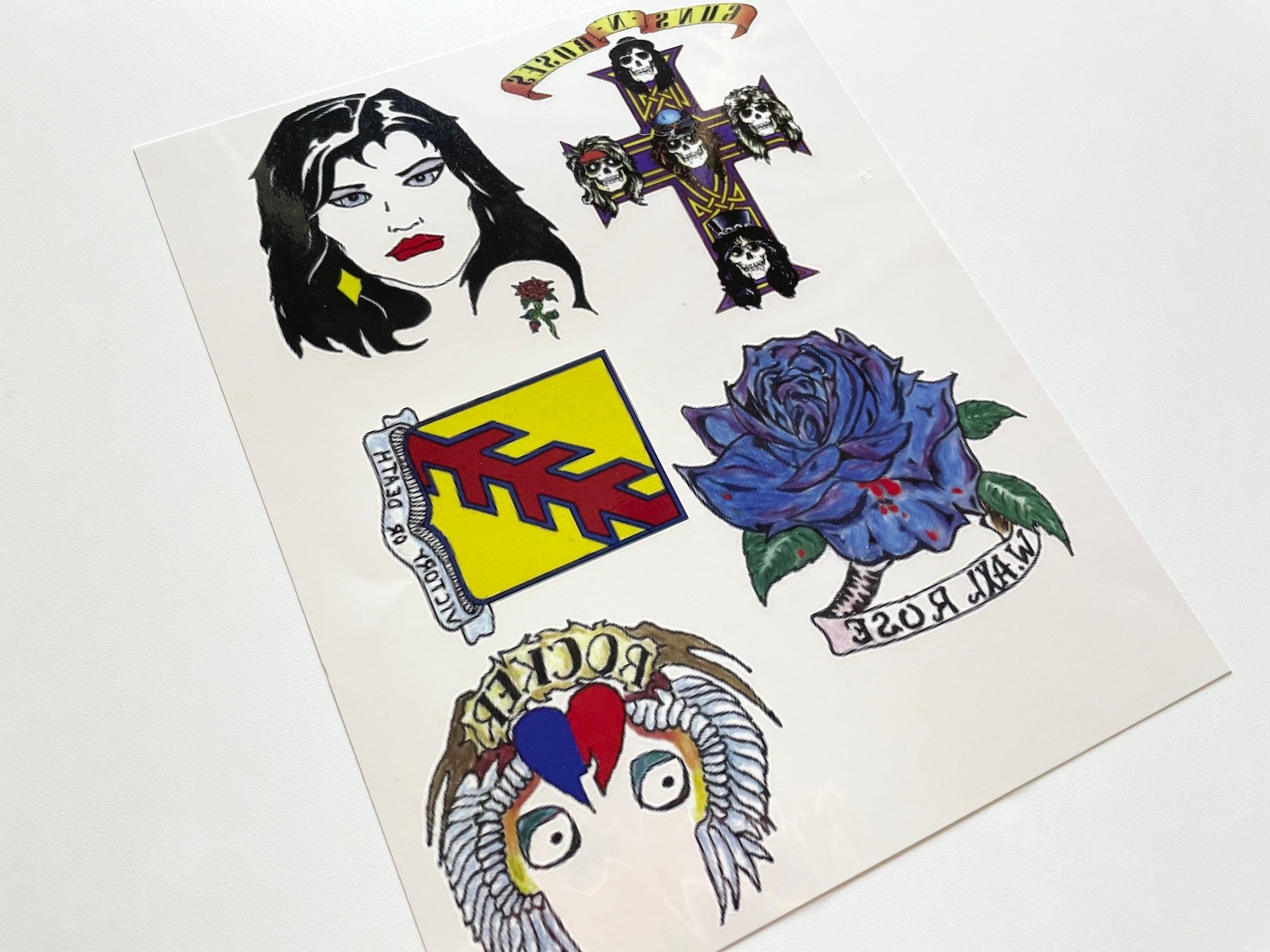 Axl Rose Guns N' Roses Temporary Tattoo